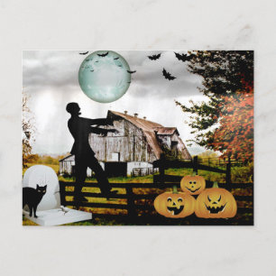 *~* Cimetière Éffrayant MARCHE CARTE HALLOWEEN MOR