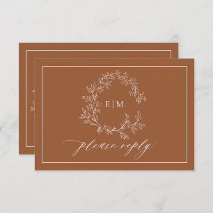 Cimetière en terre cuite Monogramme Mariage RSVP