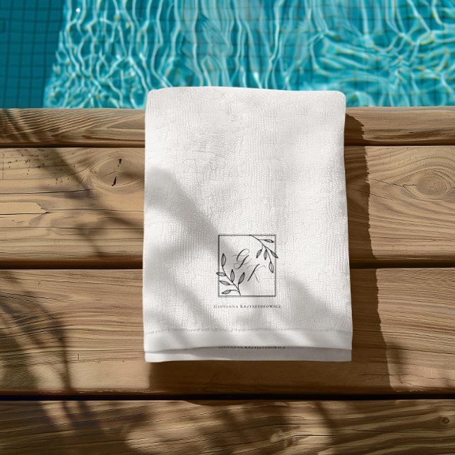 Cimier botanique | Minuscule serviette de plage Mo (Créateur téléchargé)