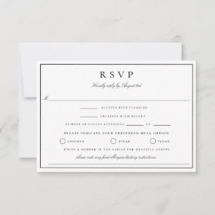 Cimier Botanique Monogramme Mariage Carte RSVP