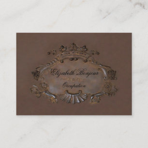 Cimier ~ Carte de visite / Emblème Couronne royale