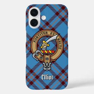 Cimier Clan Elliot sur un coque iphone Tartan anci