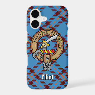 Cimier Clan Elliot sur un coque iphone Tartan anci