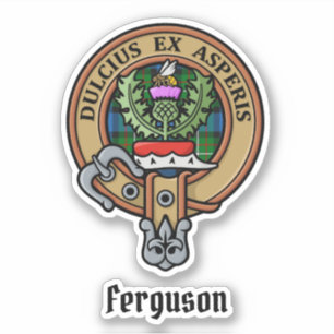 Cimier Clan Ferguson sur Sticker Tartan