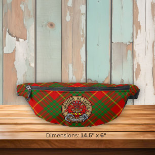 Cimier du clan Cameron sur tartan