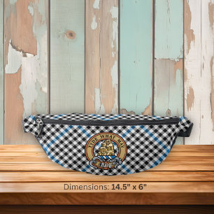 Cimier du clan Haig sur tartan à carreaux