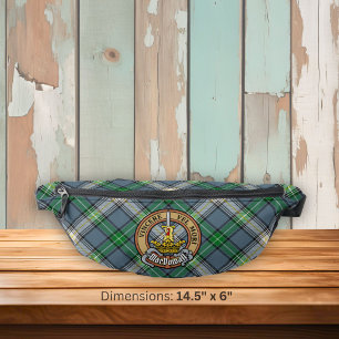 Cimier du clan MacDowall sur tartan