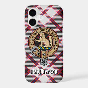 Cimier du clan MacPherson sur tartan de chasse