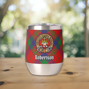 Cimier du clan Robertson sur tartan