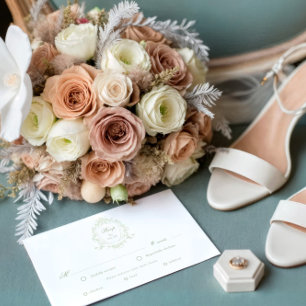 Cimier floral classique RSVP Carte de choix de rep