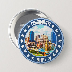 Cincinnati 3 inch round button