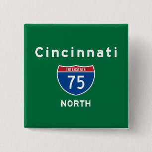 Cincinnati 75 2 inch square button