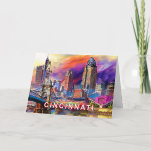 Cincinnati Abstract Art  Card