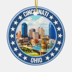 Cincinnati ceramic ornament