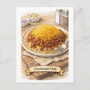 Cincinnati Chili (American Food Series) Postcard