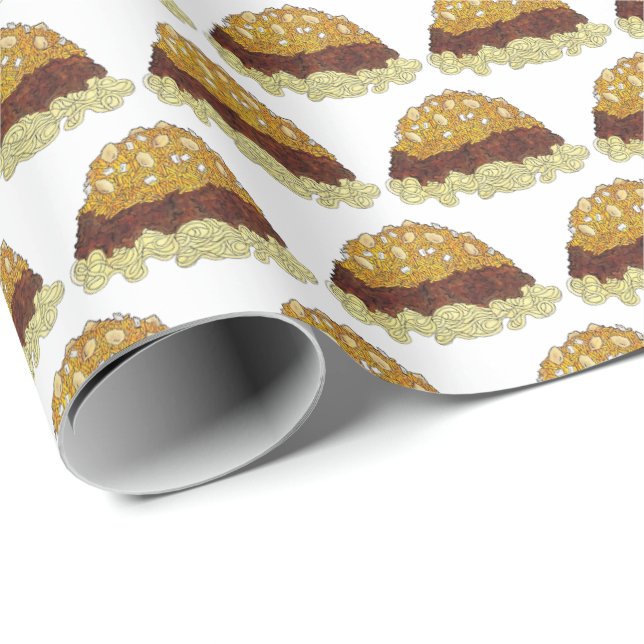 Cincinnati Chili Ohio OH Spaghetti Chilli Food Wrapping Paper (Roll Corner)