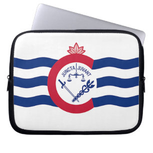 Cincinnati City Flag Laptop Sleeve