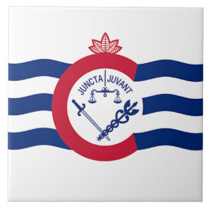 Cincinnati City Flag Tile