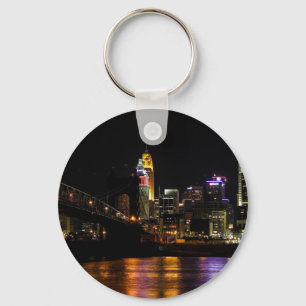 Cincinnati Cityscape Keychain