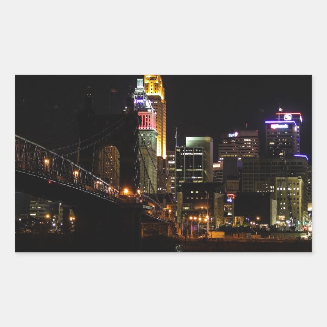 Cincinnati Cityscape Sticker (Front)