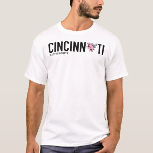 CINCINNATI FLYING PIG (Color Ed.)  Sticker T-Shirt