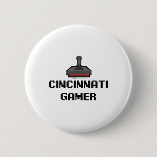 Cincinnati Gamer 8-bit City 2 Inch Round Button