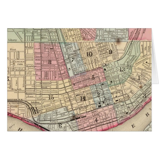 Cincinnati Map by Mitchell (Front Horizontal)