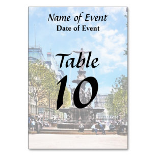 Cincinnati OH - Tyler-Davidson Fountain c1906 Table Number