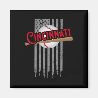 Cincinnati Oh Usa Flag The Queens Chip City Sic Ci Magnet