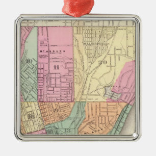 Cincinnati, Ohia Metal Ornament
