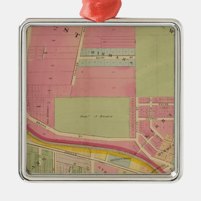 Cincinnati, Ohio 3 Metal Ornament (Front)