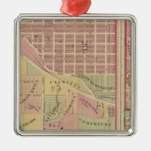 Cincinnati, Ohio 4 Metal Ornament