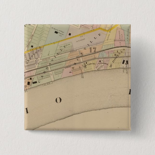 Cincinnati, Ohio 7 2 Inch Square Button (Front)