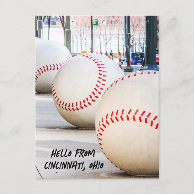 CINCINNATI OHIO BASEBALL STADIUM POSTCARDS (Front)