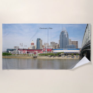 Cincinnati, Ohio beach towel