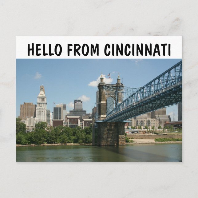 CINCINNATI OHIO HELLO POSTCARDS (Front)