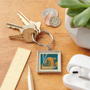 Cincinnati, Ohio   Historic Union Terminal Keychain