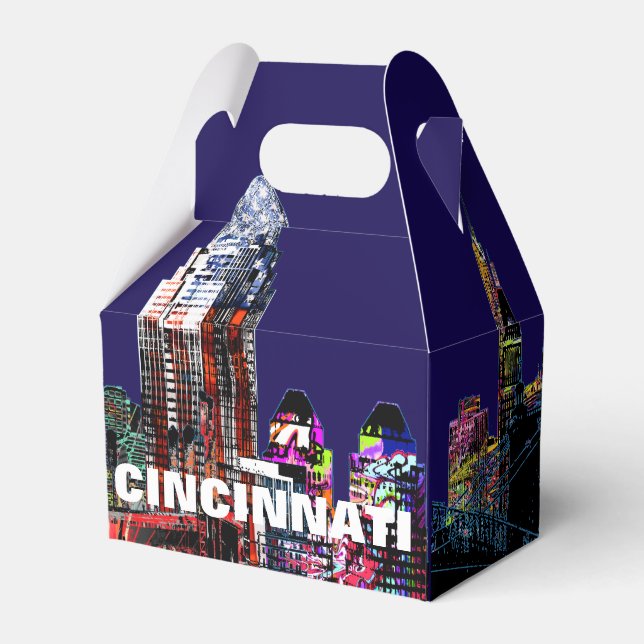Cincinnati, Ohio in graffiti Favor Box (Front Side)
