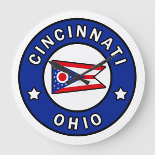 Cincinnati Ohio Large Clock