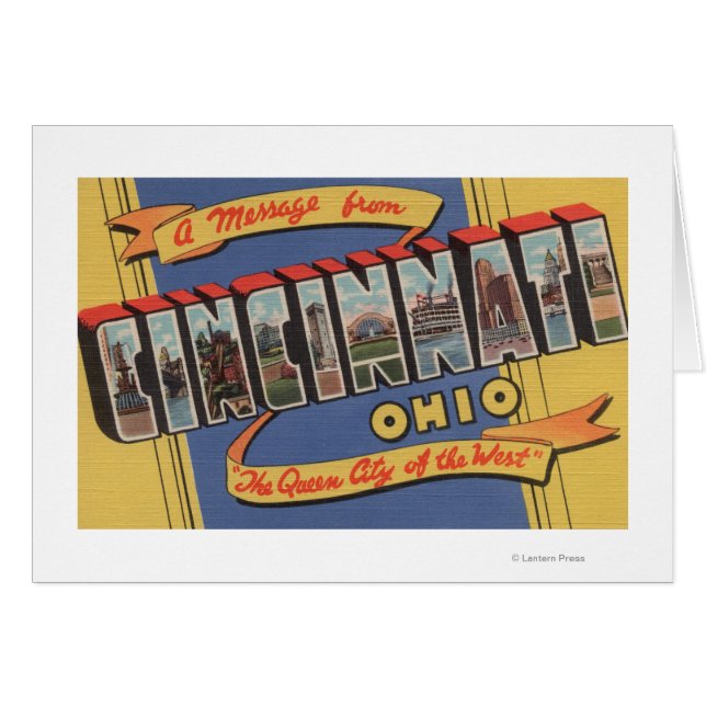 Cincinnati, Ohio - Large Letter Scenes (Front Horizontal)