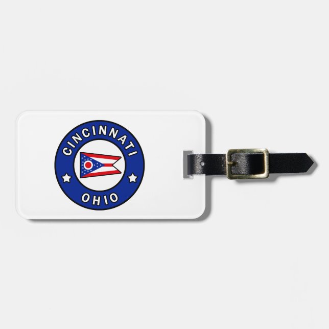 Cincinnati Ohio Luggage Tag (Front Horizontal)