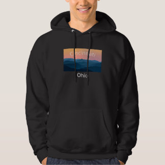 Cincinnati Ohio Mountain sunset hometown Hoodie