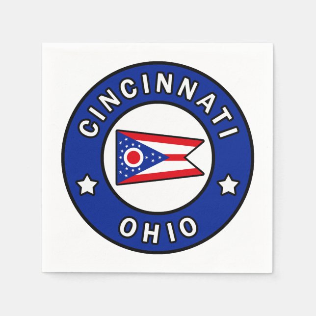 Cincinnati Ohio Napkin (Front)