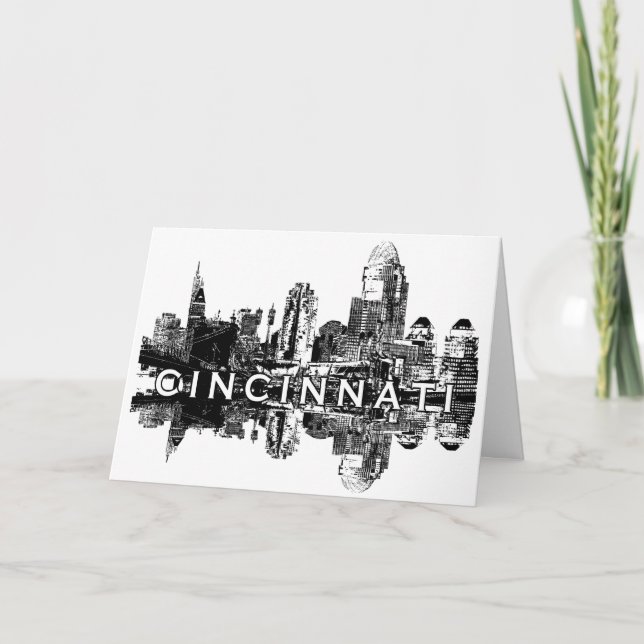 Cincinnati, Ohio skyline Card (Front)