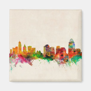 Cincinnati Ohio Skyline Cityscape Magnet