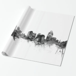Cincinnati Ohio Skyline Wrapping Paper