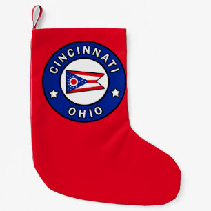 Cincinnati Ohio Small Christmas Stocking