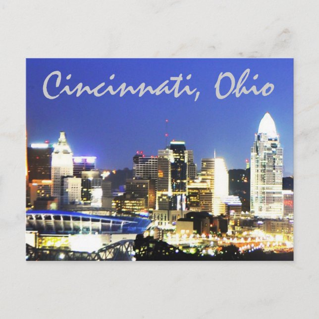 Cincinnati, Ohio, the Queen City. Postcard (Front)
