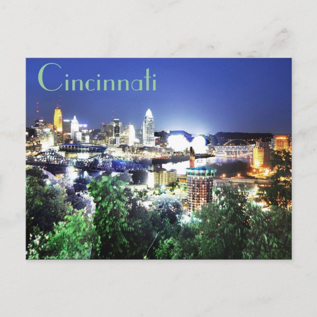Cincinnati, Ohio, the Queen City. Postcard (Front)