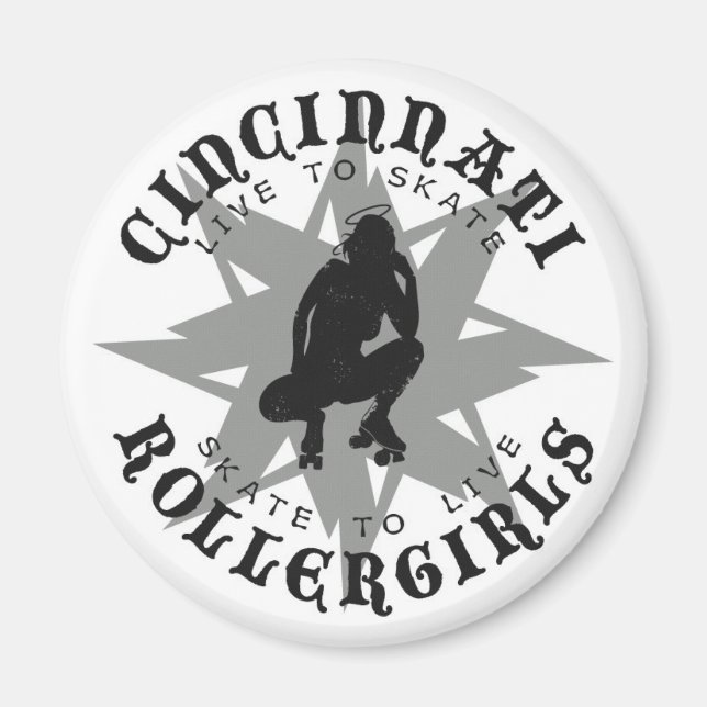 Cincinnati Rollergirls Magnet (Devant)